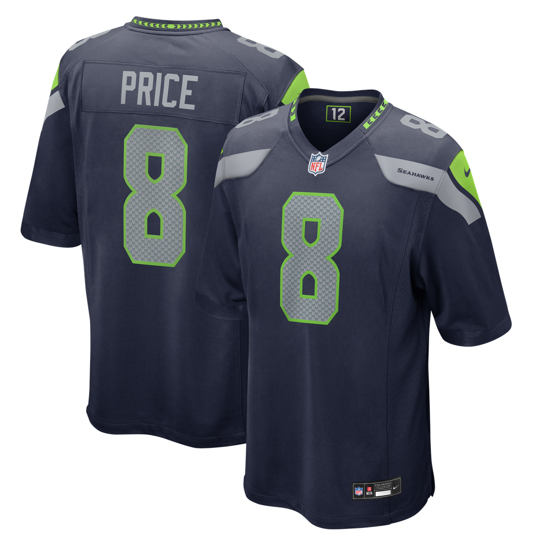Seattle Seahawks Jadarian Price Nike Team Game Jersey - College Navy