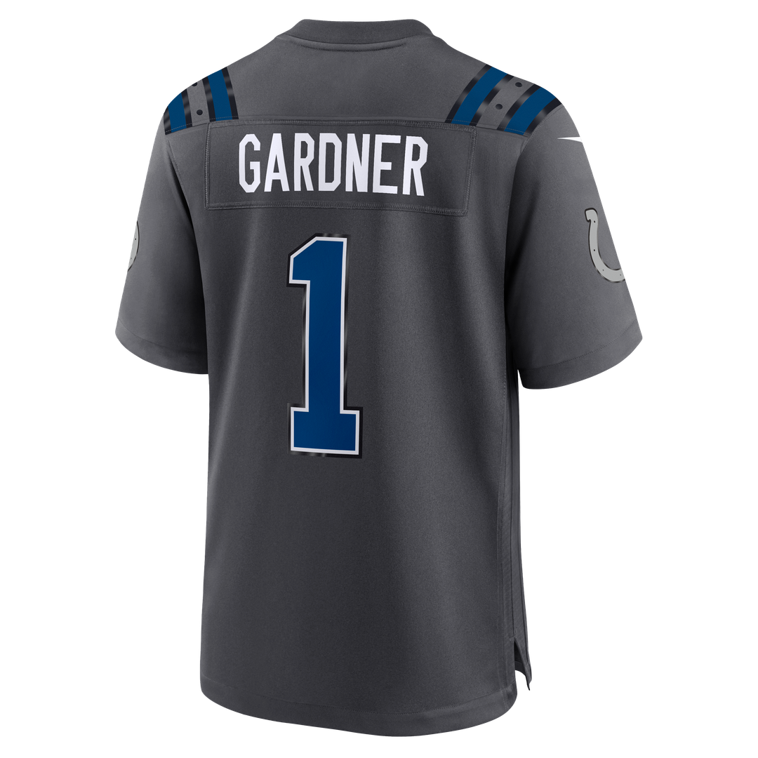 Indianapolis Colts Ahmad Sauce Gardner Nike 2026 Rivalries Collection Game Jersey - Anthracite