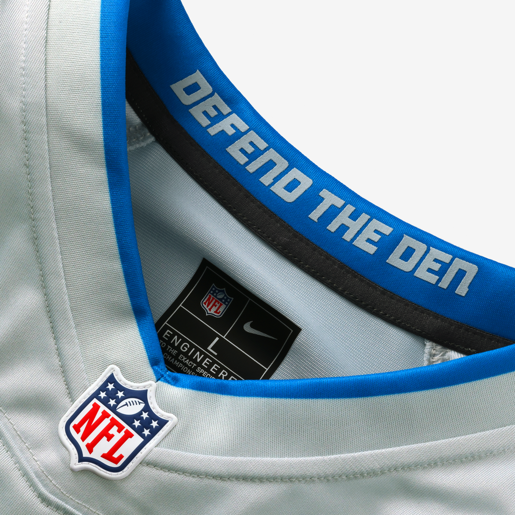 Detroit Lions Jack Campbell Nike 2026 Rivalries Collection Game Jersey - Silver