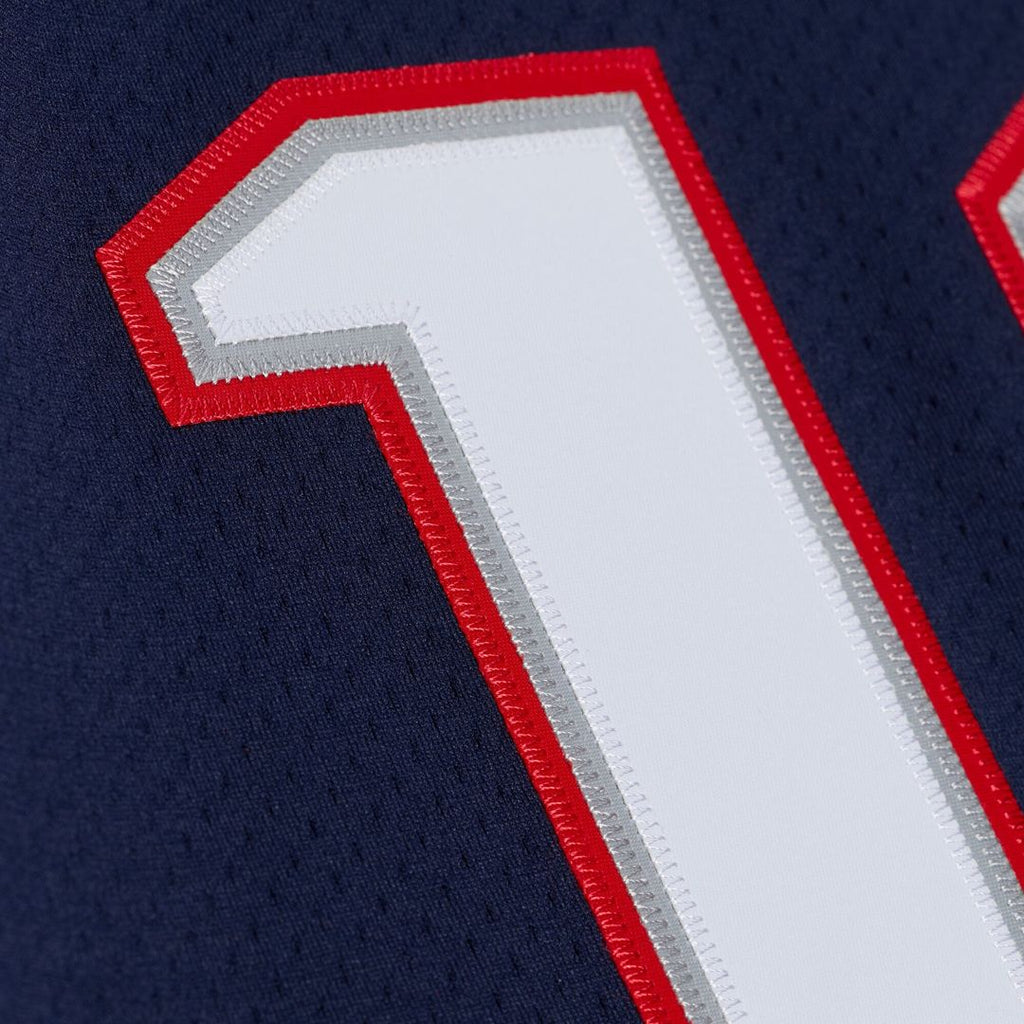 New England Patriots Tom Brady Mitchell & Ness Super Bowl XXXVI Authentic Throwback Jersey - Navy