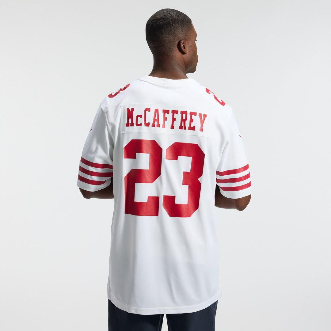 San Francisco 49ers Christian McCaffrey Nike Game Player Jersey - White