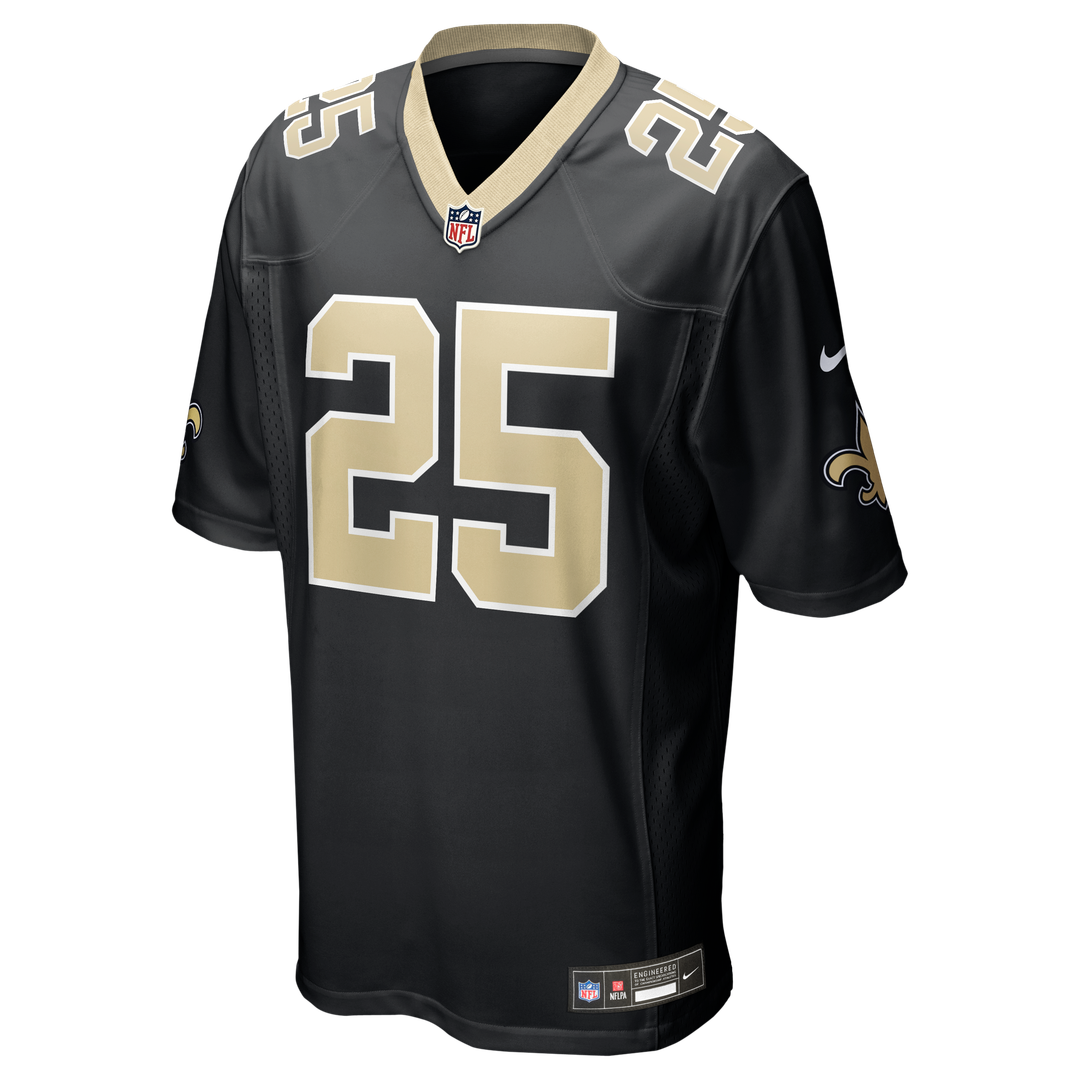 New Orleans Saints Rejzohn Wright Nike Team Game Jersey - Black