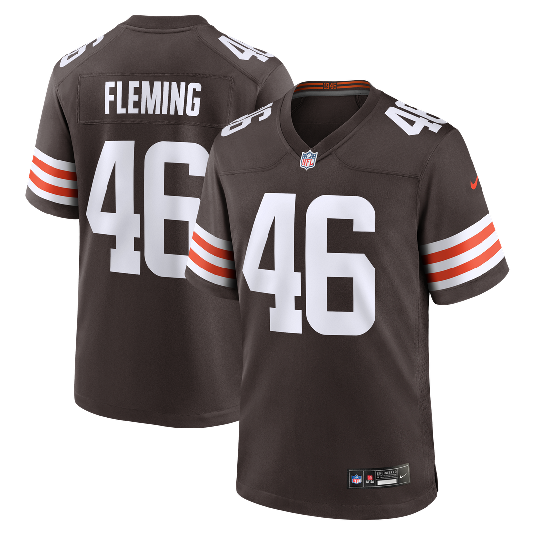 Cleveland Browns Don Fleming Nike Retired Player Jersey - Brown