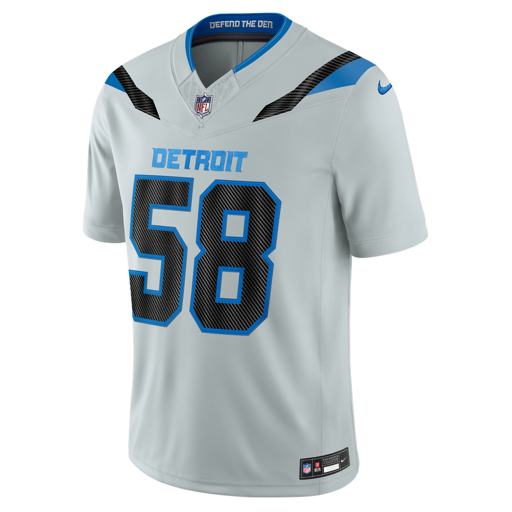 Detroit Lions Penei Sewell Nike 2026 Rivalries Collection Stitched Limited Jersey - Silver