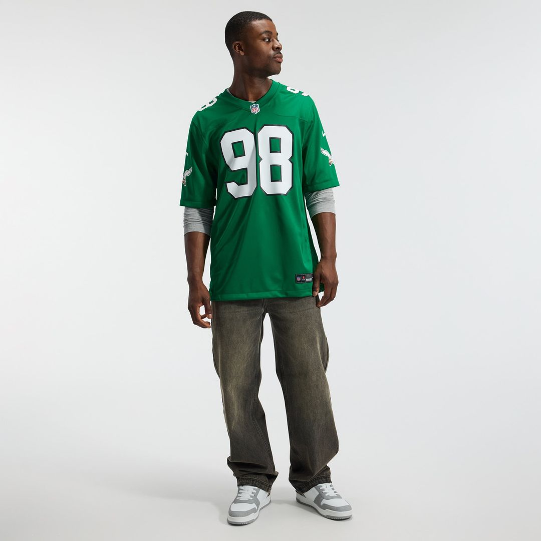 Philadelphia Eagles Jalen Carter Nike Team Game Jersey - Midnight Green