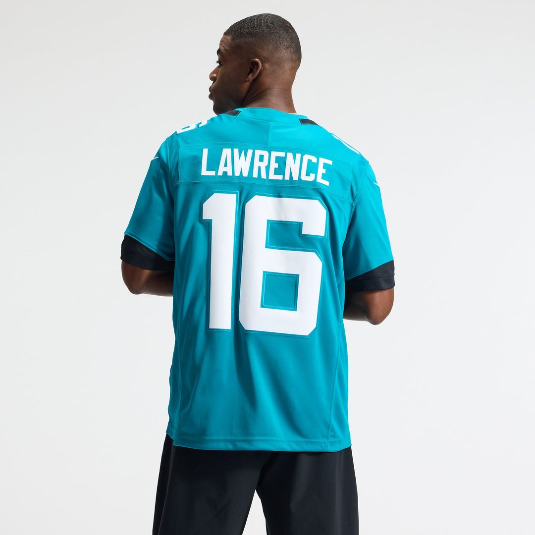 Jacksonville Jaguars Trevor Lawrence Nike Team Vapor F.U.S.E. Stitched Limited Jersey - Teal