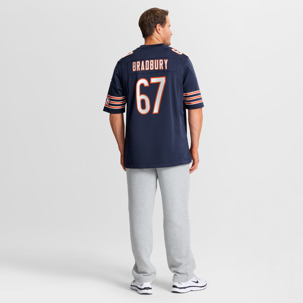 Chicago Bears Garrett Bradbury Nike Team Game Jersey - Navy