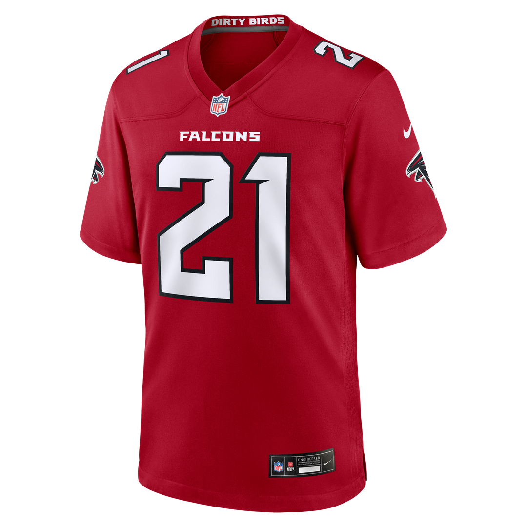 Atlanta Falcons Deion Sanders Nike Retired Player Game Jersey - Red