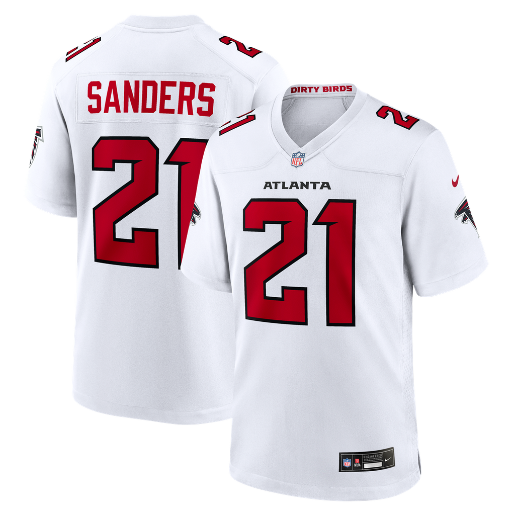 Atlanta Falcons Deion Sanders Nike Retired Player Game Jersey - Red