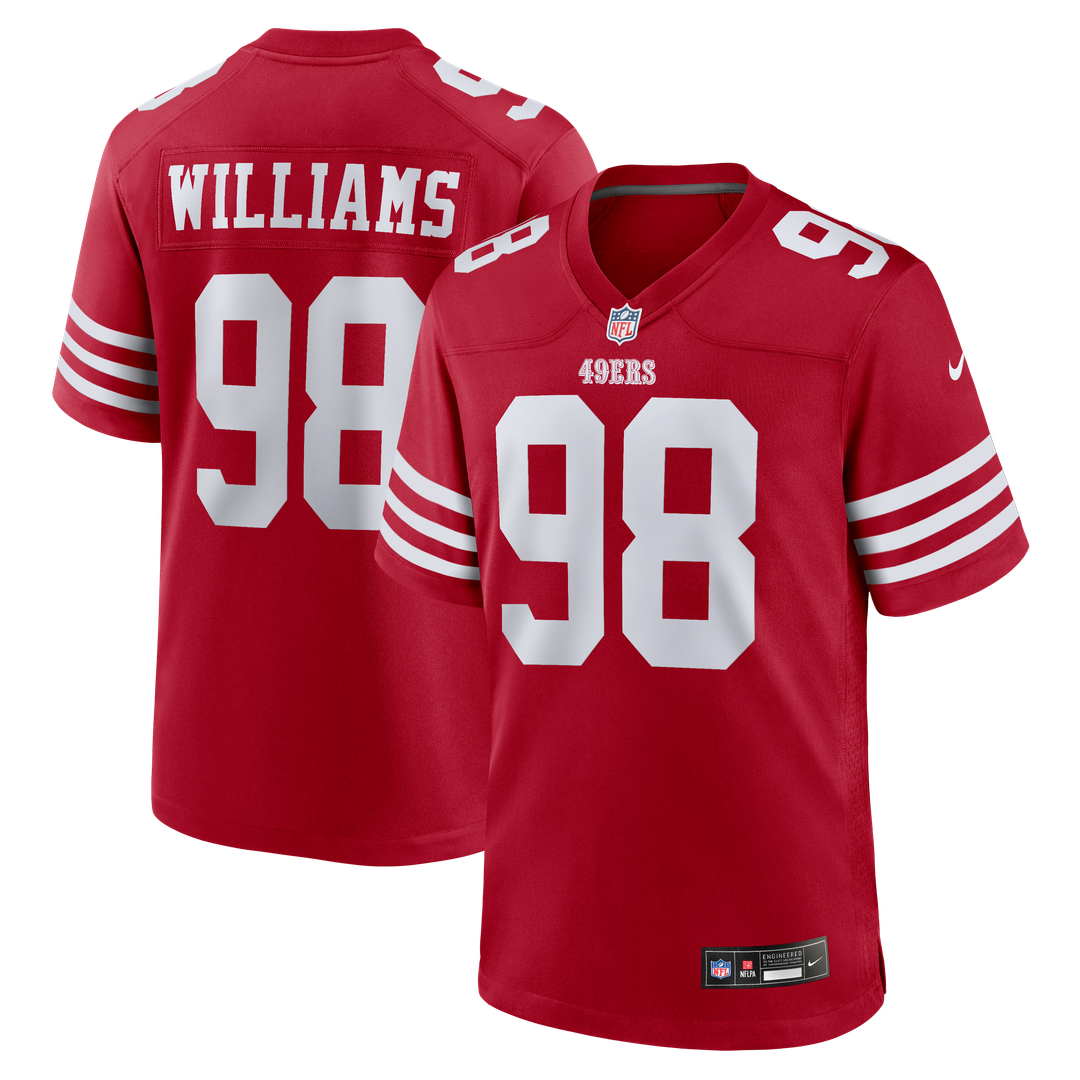 San Francisco 49ers Mykel Williams Nike Team Game Jersey - Scarlet