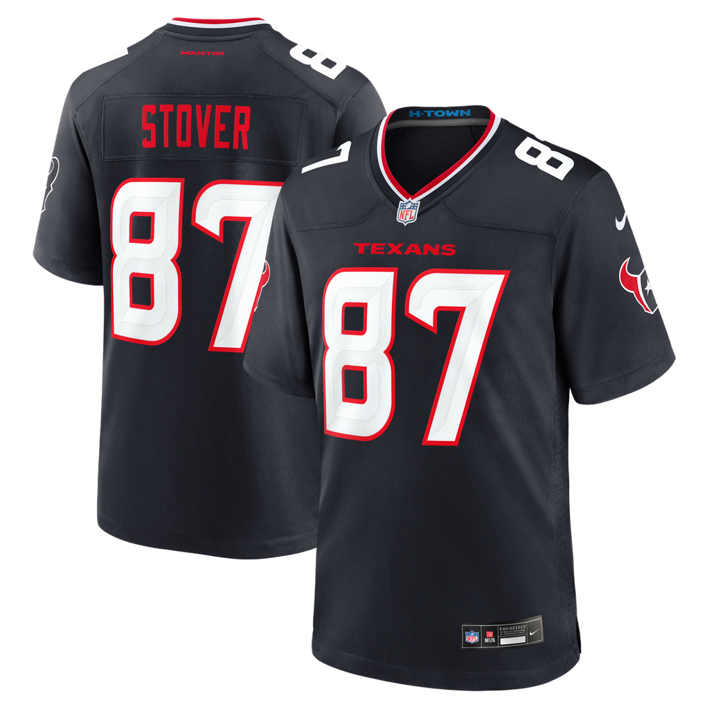 Houston Texans Cade Stover Nike Game Jersey - Navy