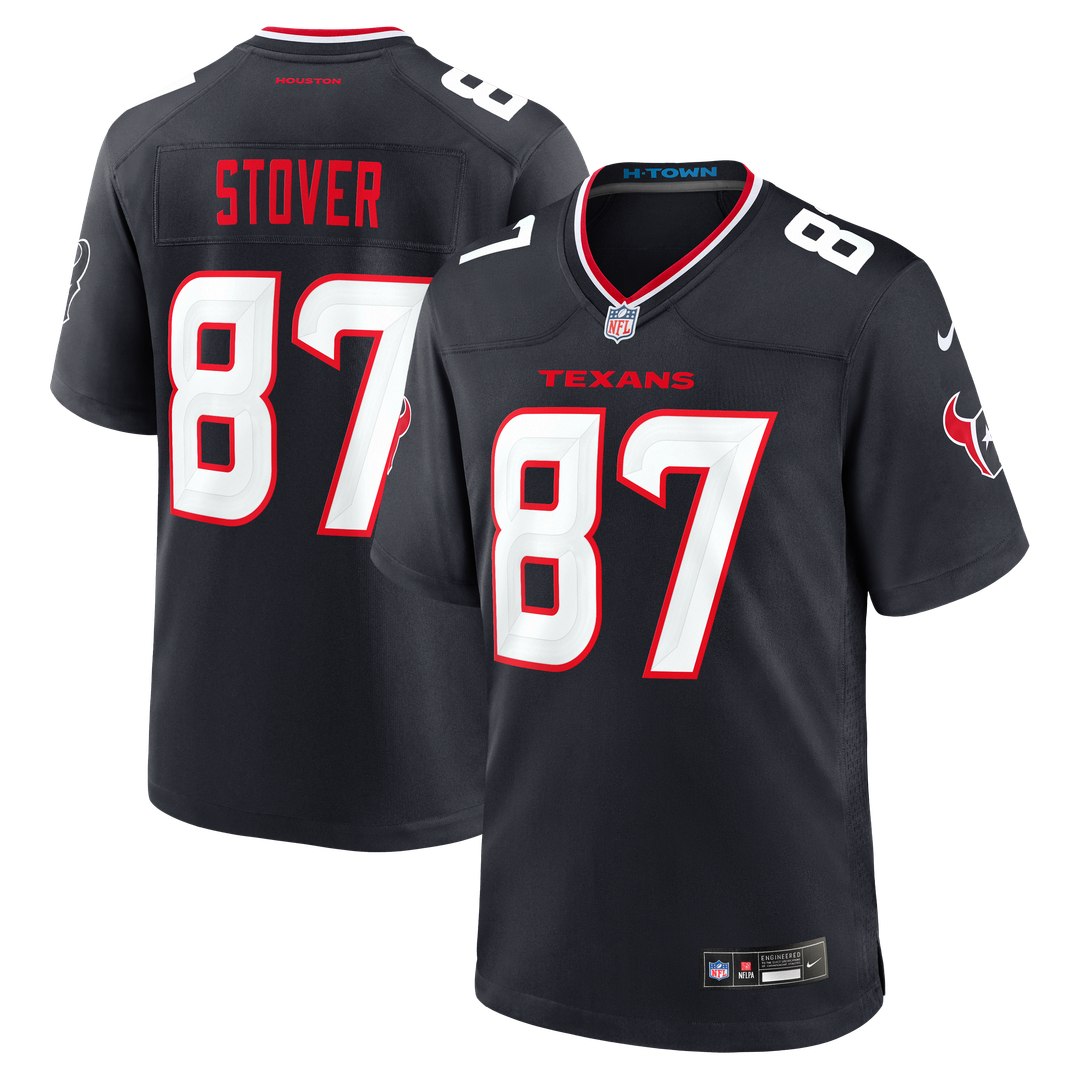 Houston Texans Cade Stover Nike Game Jersey - Navy