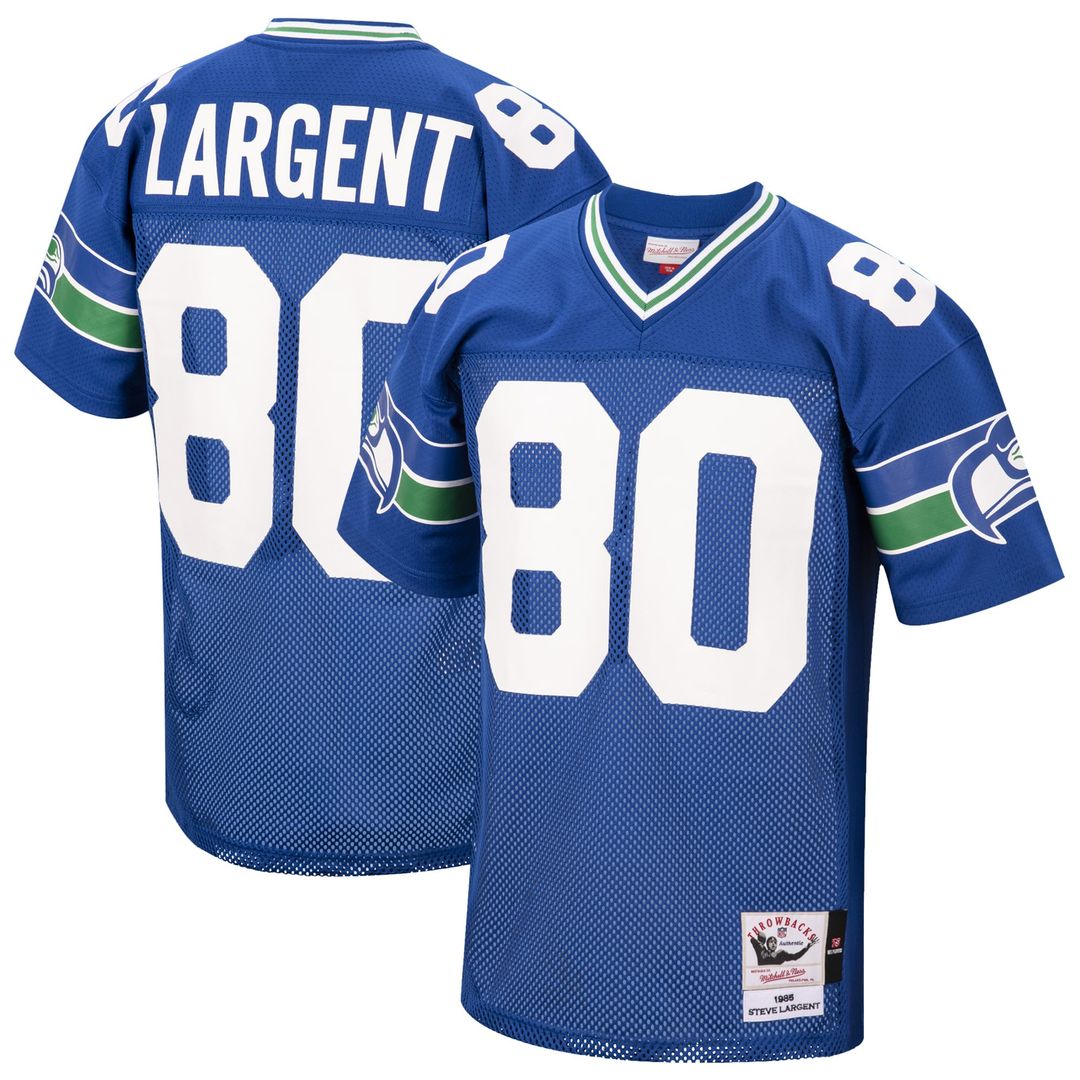 Seattle Seahawks 1985 Steve Largent Mitchell & Ness Authentic Throwback Retired Player Jersey - Royal