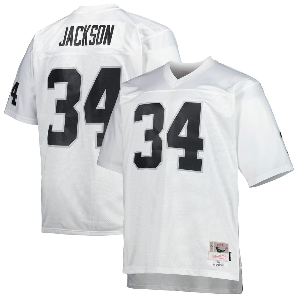 Las Vegas Raiders Bo Jackson Mitchell & Ness Big & Tall 1988 Retired Player Replica Jersey - White