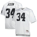 Las Vegas Raiders Bo Jackson Mitchell & Ness Big & Tall 1988 Retired Player Replica Jersey - White