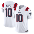 New England Patriots Drake Maye Nike Vapor F.U.S.E. Stitched Limited Jersey - White