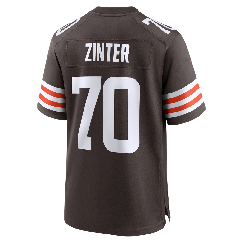 Cleveland Browns Zak Zinter Nike Team Game Jersey - Brown