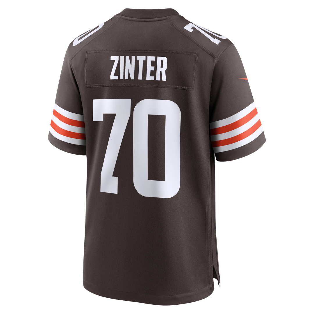 Cleveland Browns Zak Zinter Nike Team Game Jersey - Brown