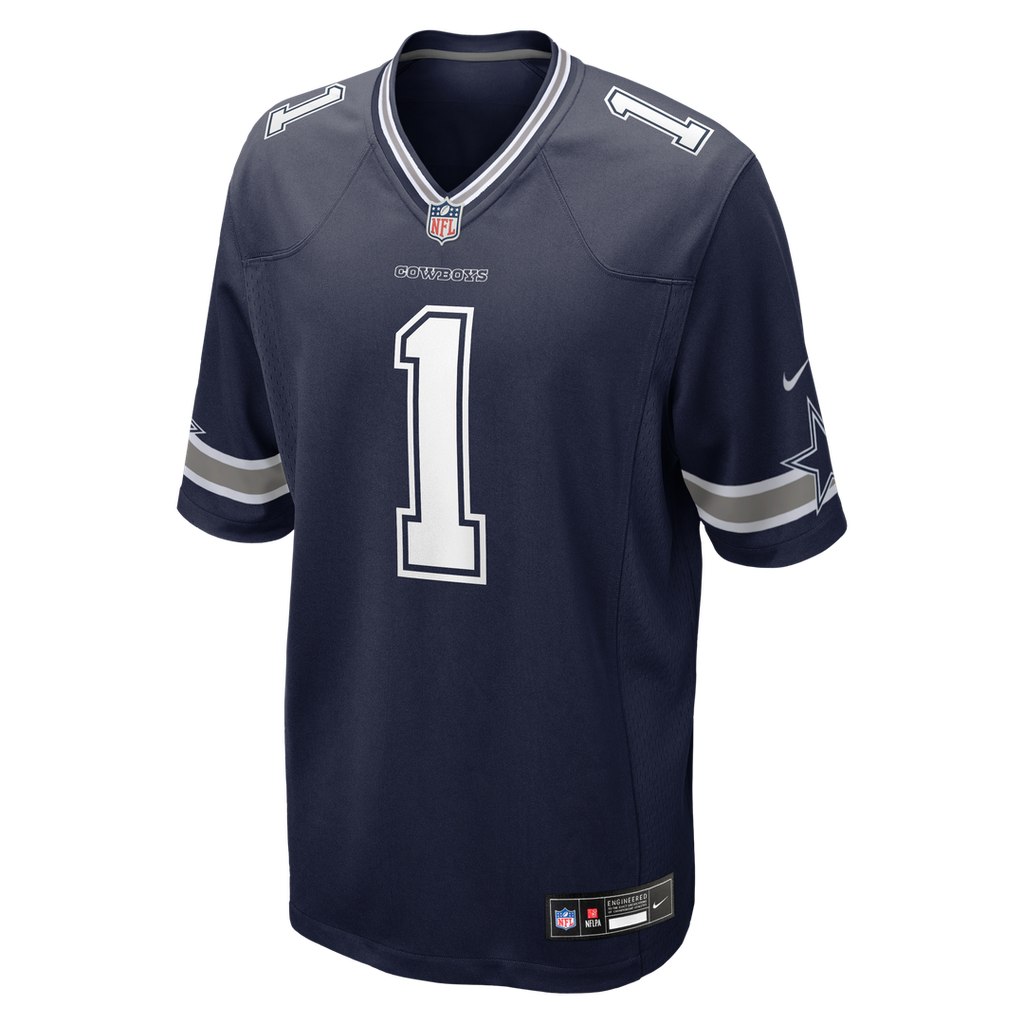 Dallas Cowboys Number 1 Groom Nike Game Jersey - Navy