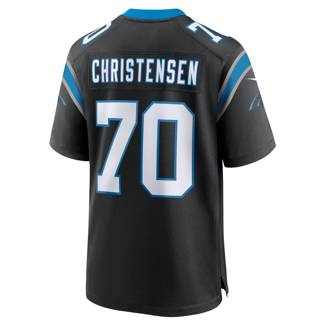Carolina Panthers Brady Christensen Nike Team Game Jersey - Black
