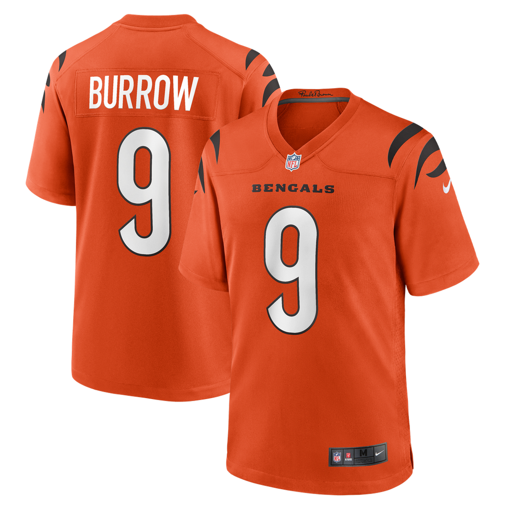 Cincinnati Bengals Joe Burrow Nike Alternate Game Jersey - Orange
