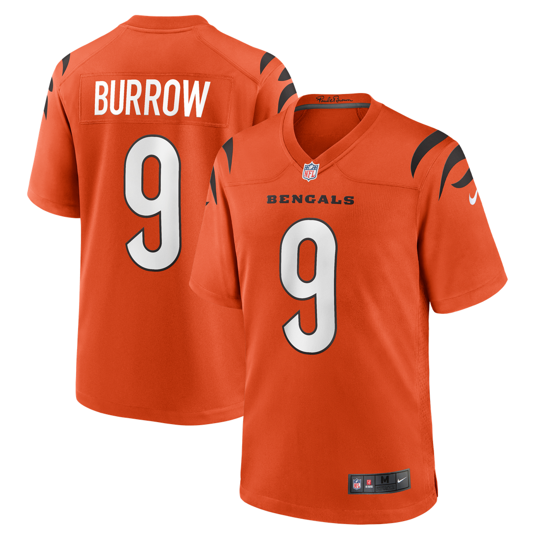 Cincinnati Bengals Joe Burrow Nike Alternate Game Jersey - Orange