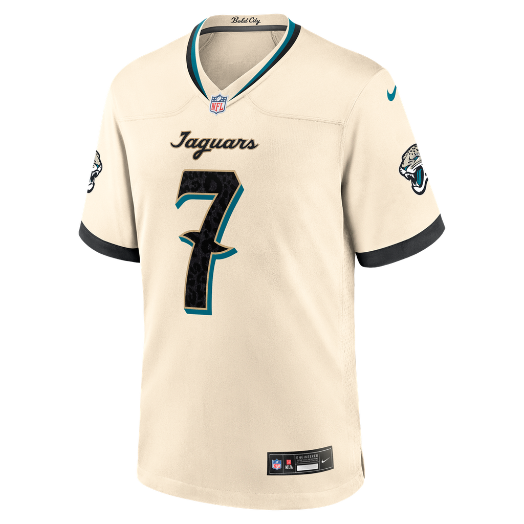 Jacksonville Jaguars Brian Thomas Jr. Nike 2026 Rivalries Collection Game Jersey - Natural