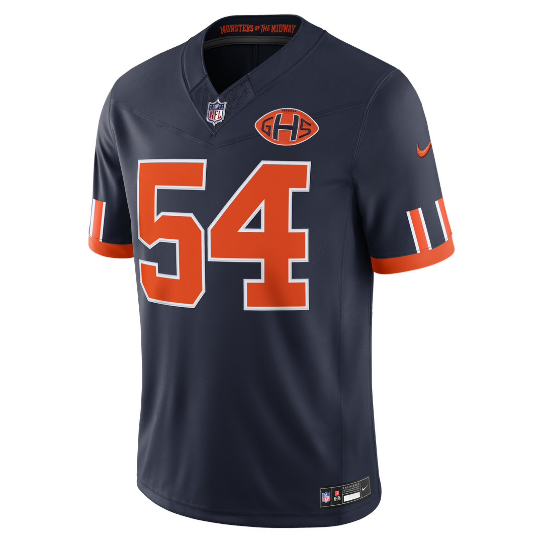 Chicago Bears Brian Urlacher Nike 2026 Rivalries Collection Game Jersey - Navy