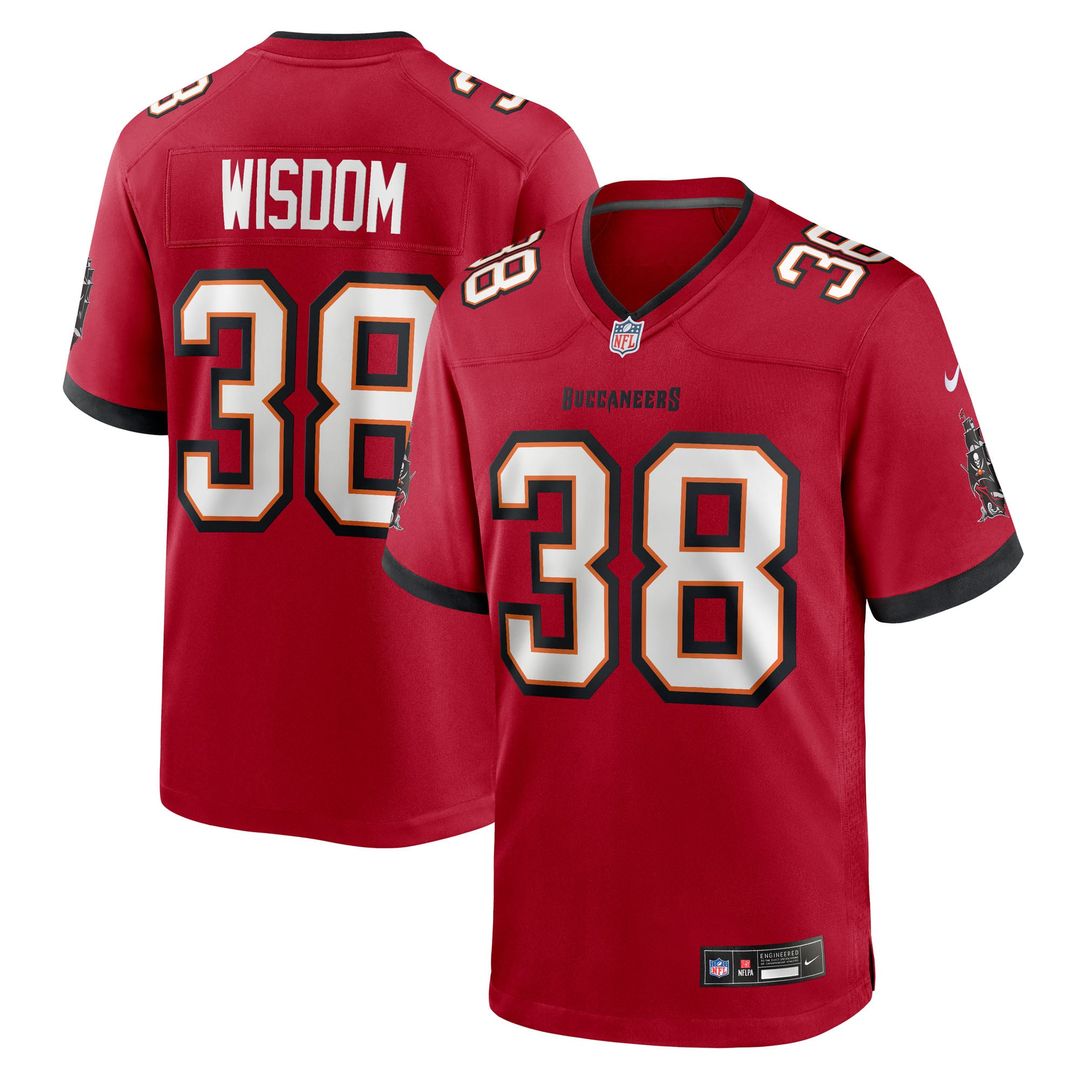 Tampa Bay Buccaneers Rashad Wisdom Nike Team Game Jersey - Red