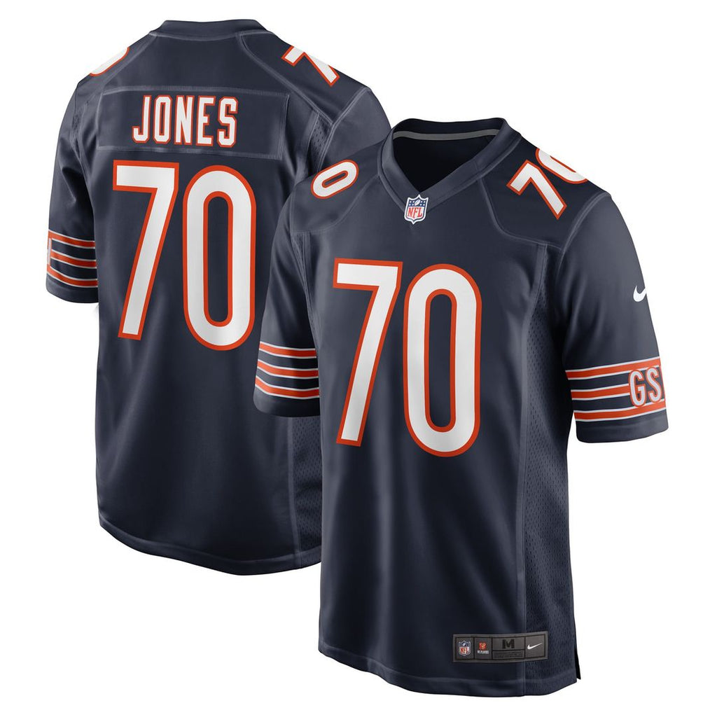 Chicago Bears Braxton Jones Nike Game Player Jersey - Navy