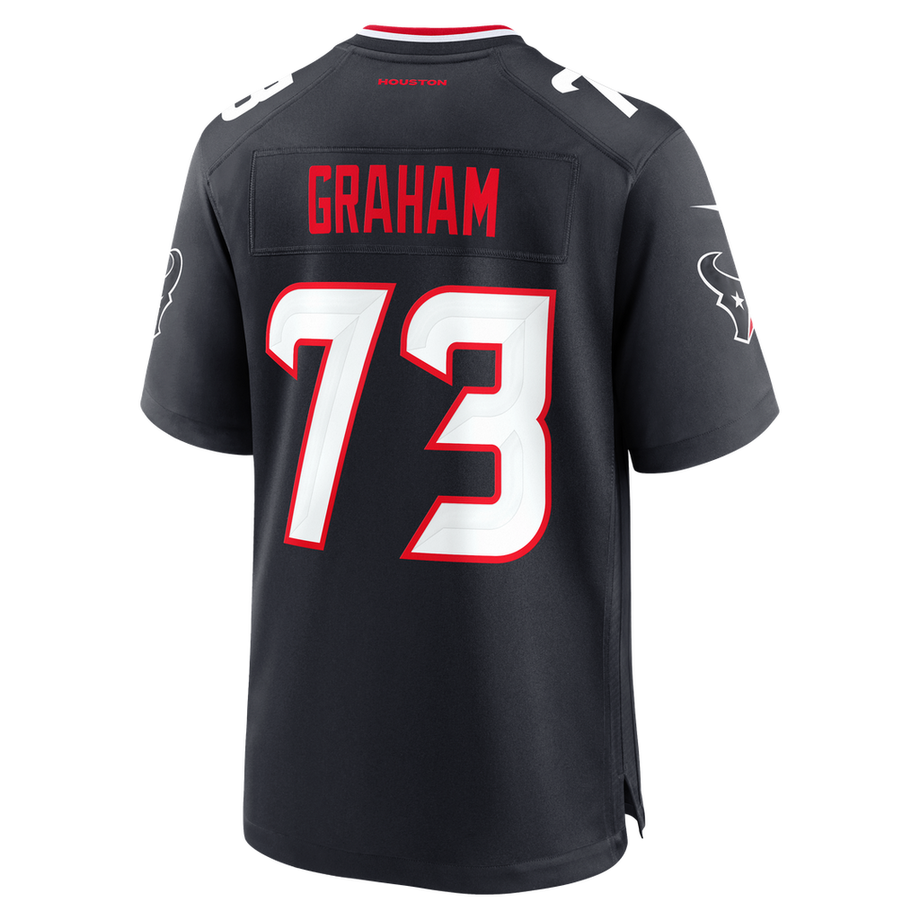 Houston Texans Derrick Graham Nike Team Game Jersey - Navy