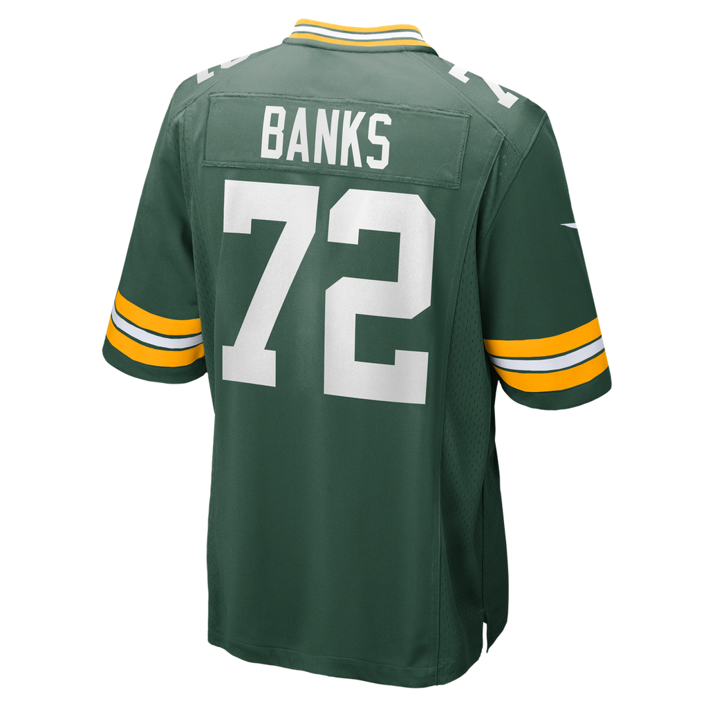 Green Bay Packers Brant Banks Nike Team Game Jersey - Green