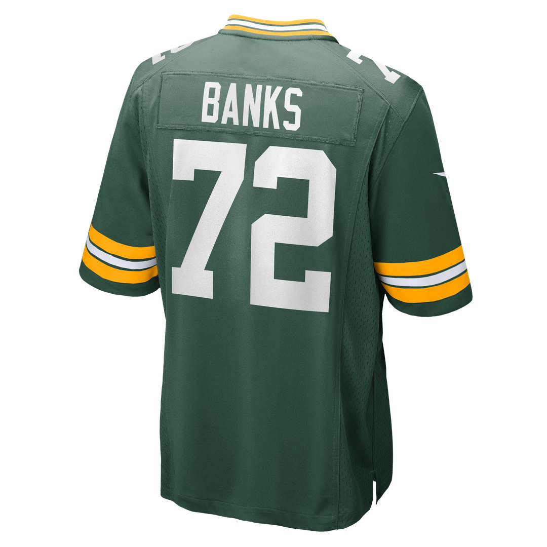 Green Bay Packers Brant Banks Nike Team Game Jersey - Green