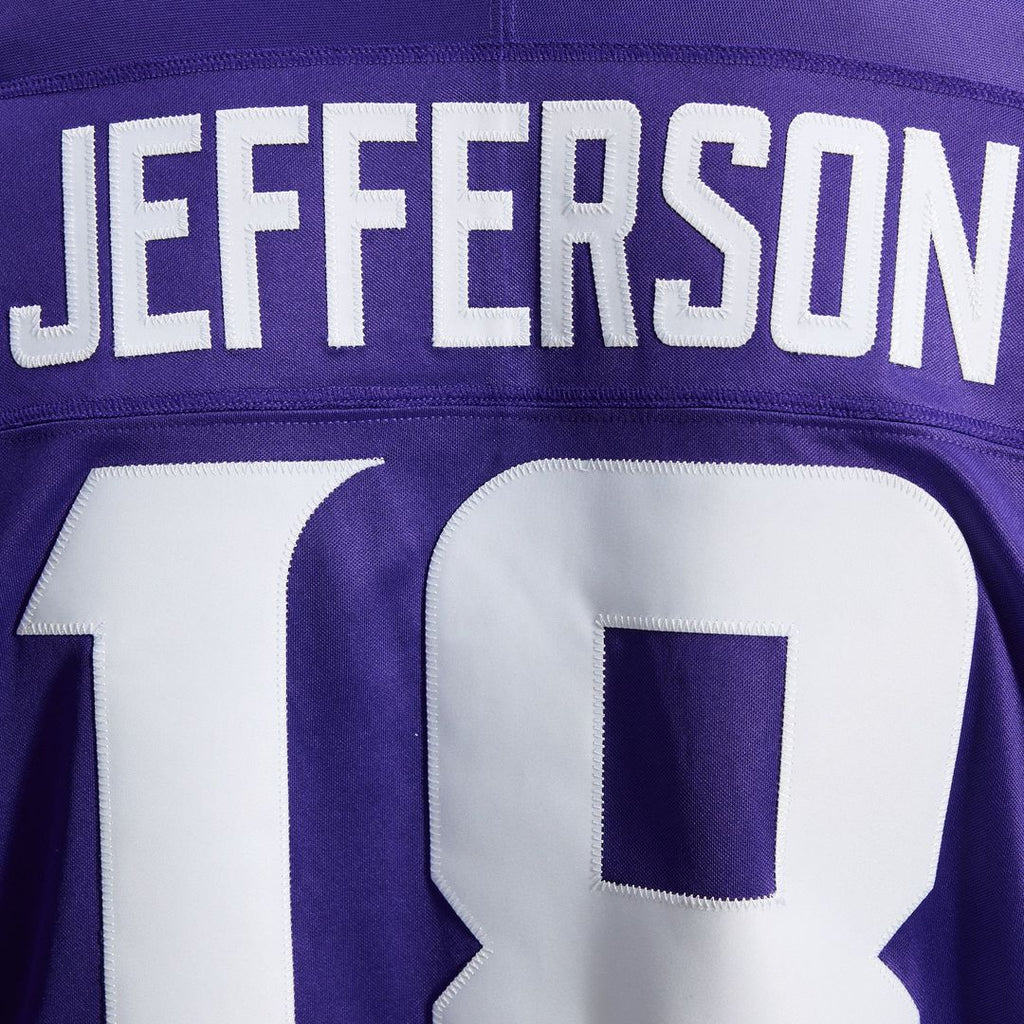 Minnesota Vikings Justin Jefferson Nike Alternate Vapor F.U.S.E. Stitched Limited Jersey - White