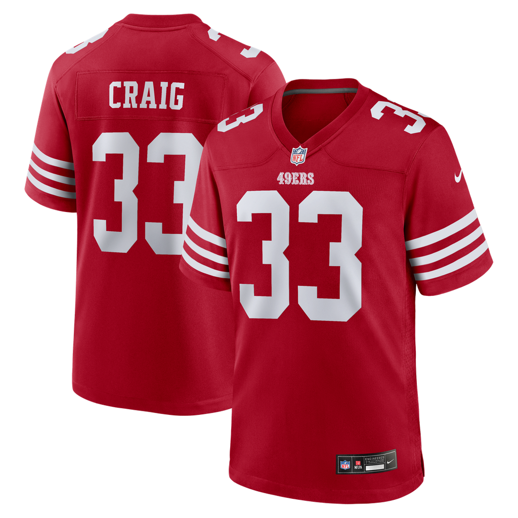 San Francisco 49ers Roger Craig Nike Team Retired Game Jersey - Scarlet