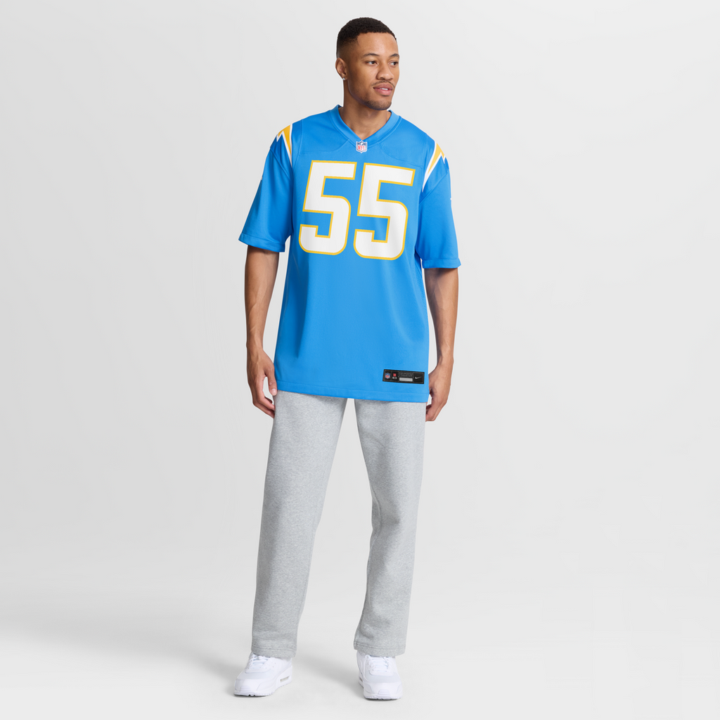 Los Angeles Chargers Junior Seau Nike Game Retired Player Jersey - Powder Blue