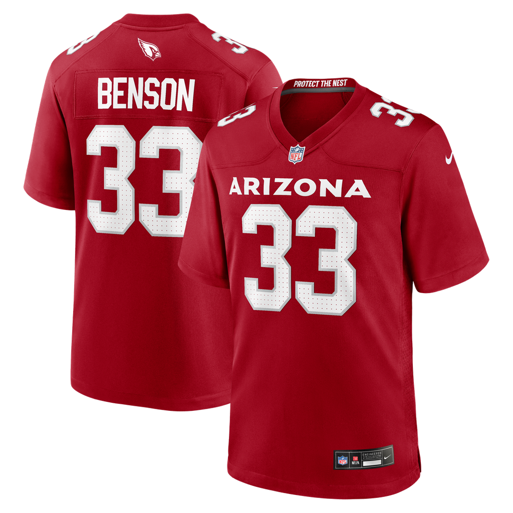 Arizona Cardinals Trey Benson Nike Team Game Jersey - Cardinal