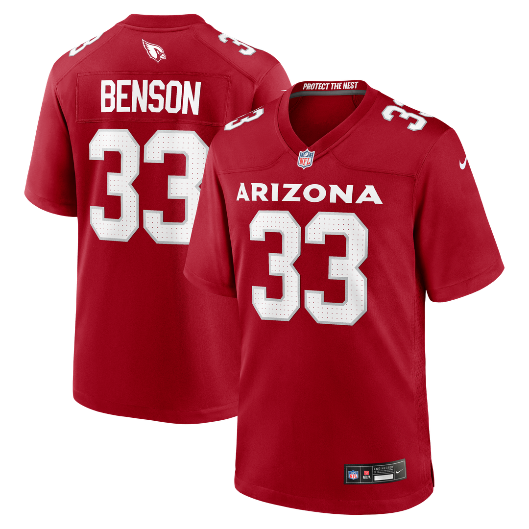 Arizona Cardinals Trey Benson Nike Team Game Jersey - Cardinal