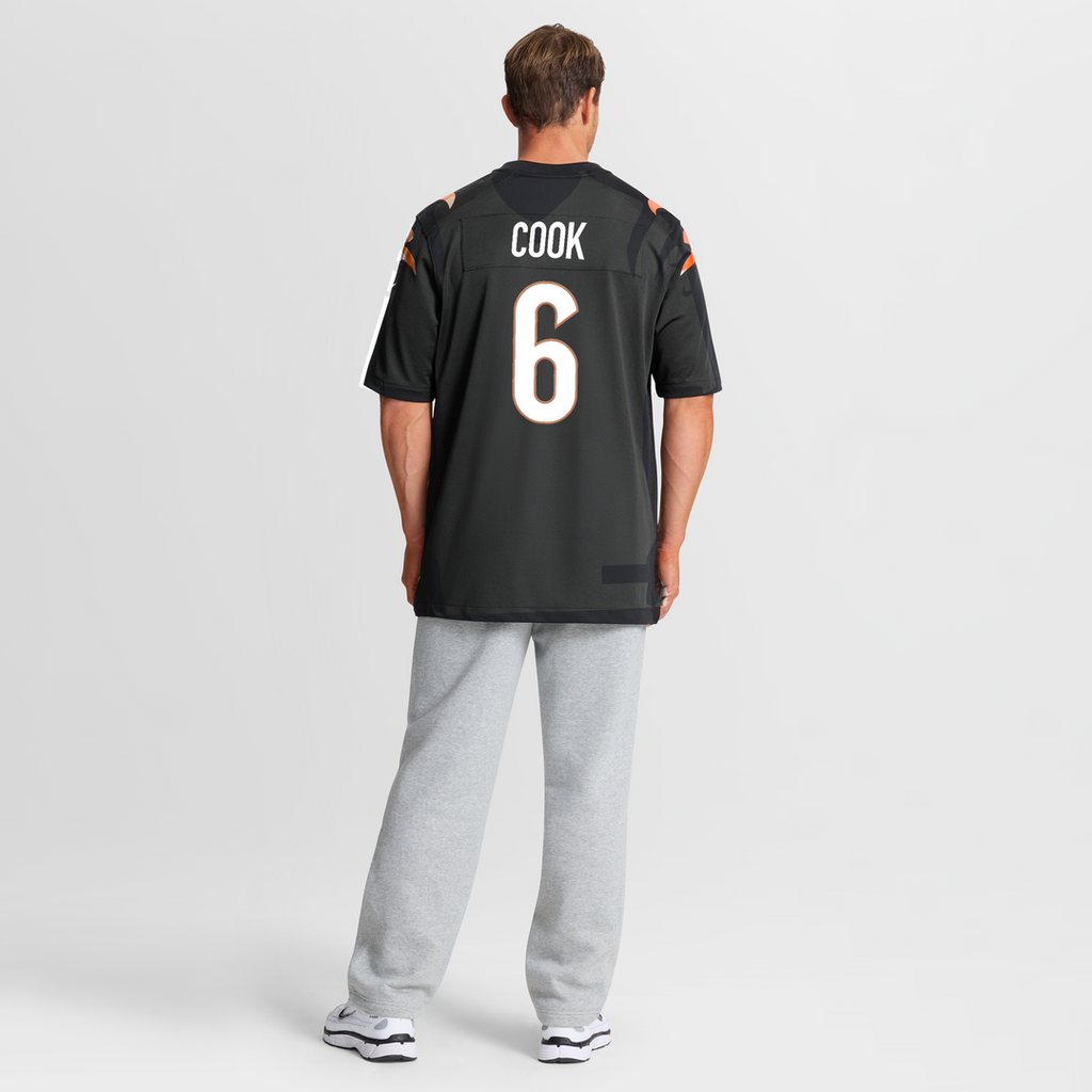 Cincinnati Bengals Bryan Cook Nike Team Game Jersey - Black
