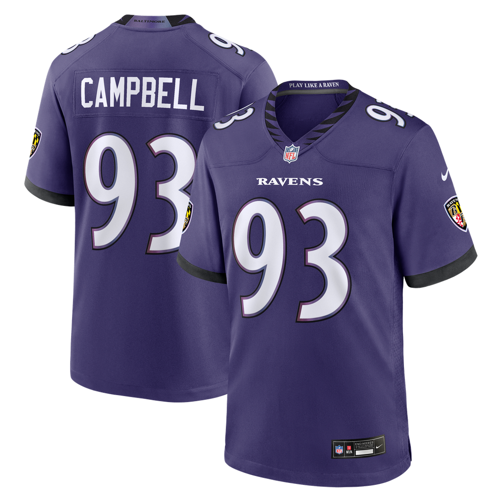 Baltimore Ravens Calais Campbell Nike Team Game Jersey - Purple