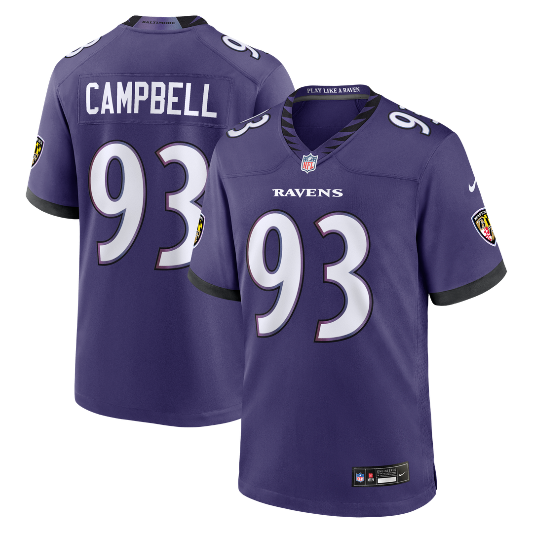 Baltimore Ravens Calais Campbell Nike Team Game Jersey - Purple