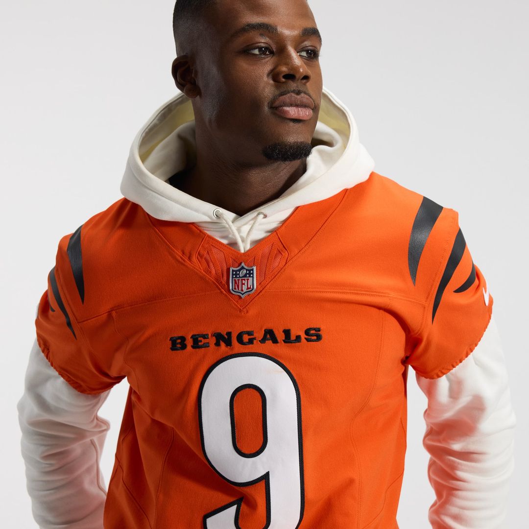 Cincinnati Bengals Joe Burrow Nike Team Vapor F.U.S.E. Elite Jersey - Orange