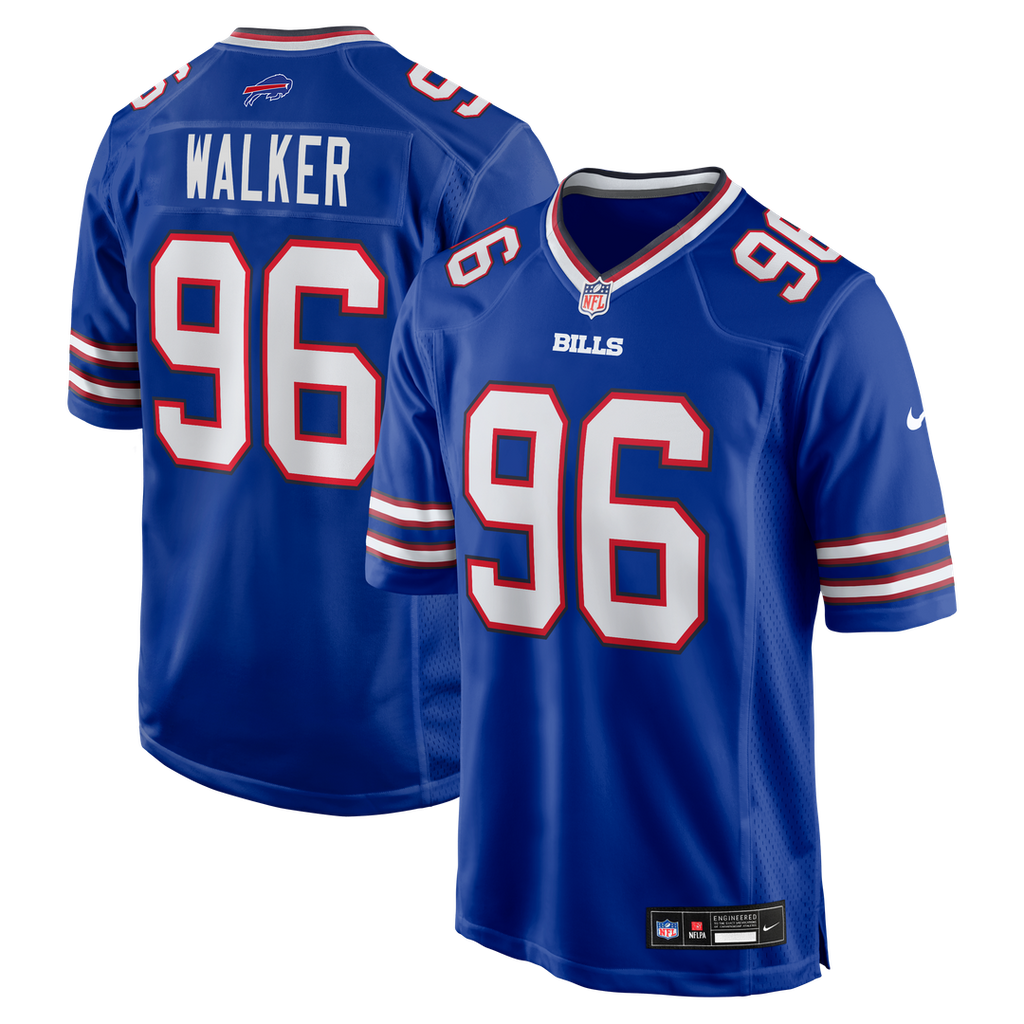 Buffalo Bills Deone Walker Nike Team Game Jersey - Royal