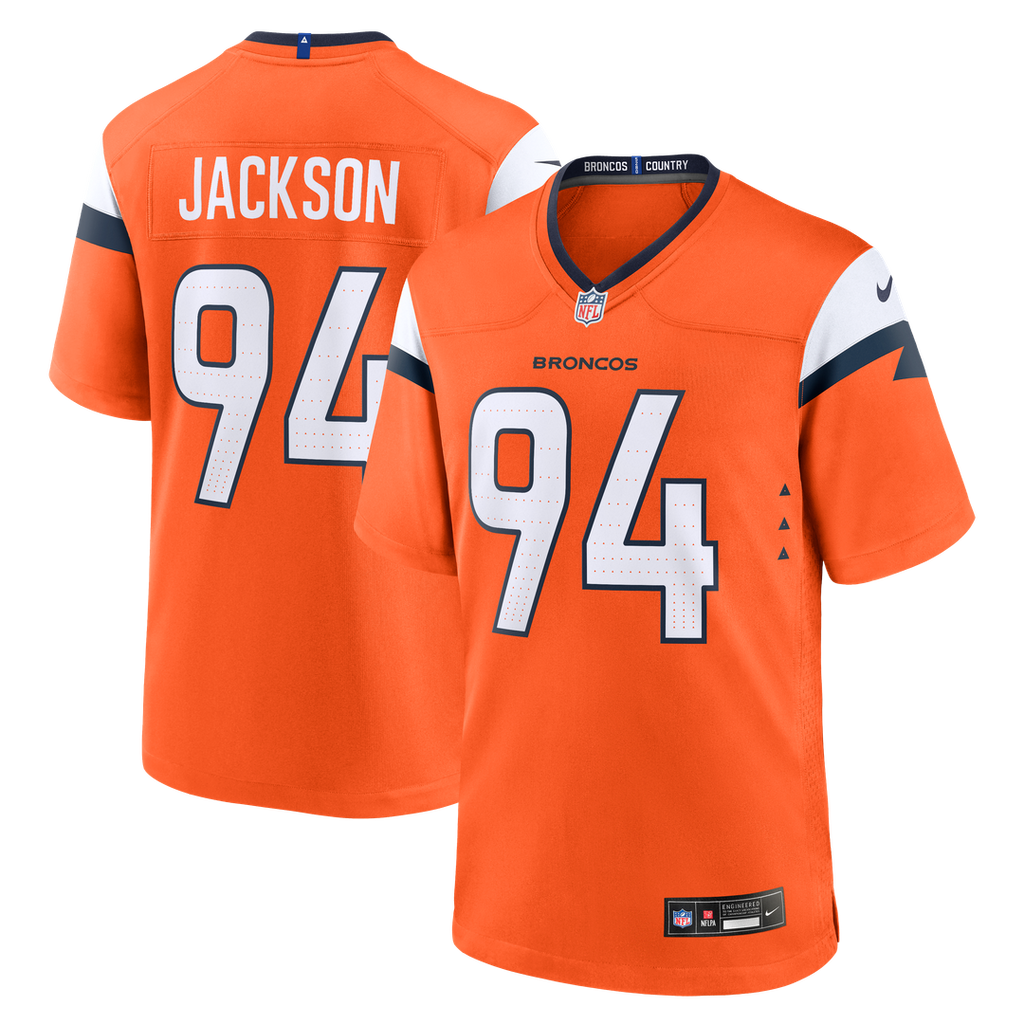 Denver Broncos Jordan Jackson Nike Team Game Jersey - Orange