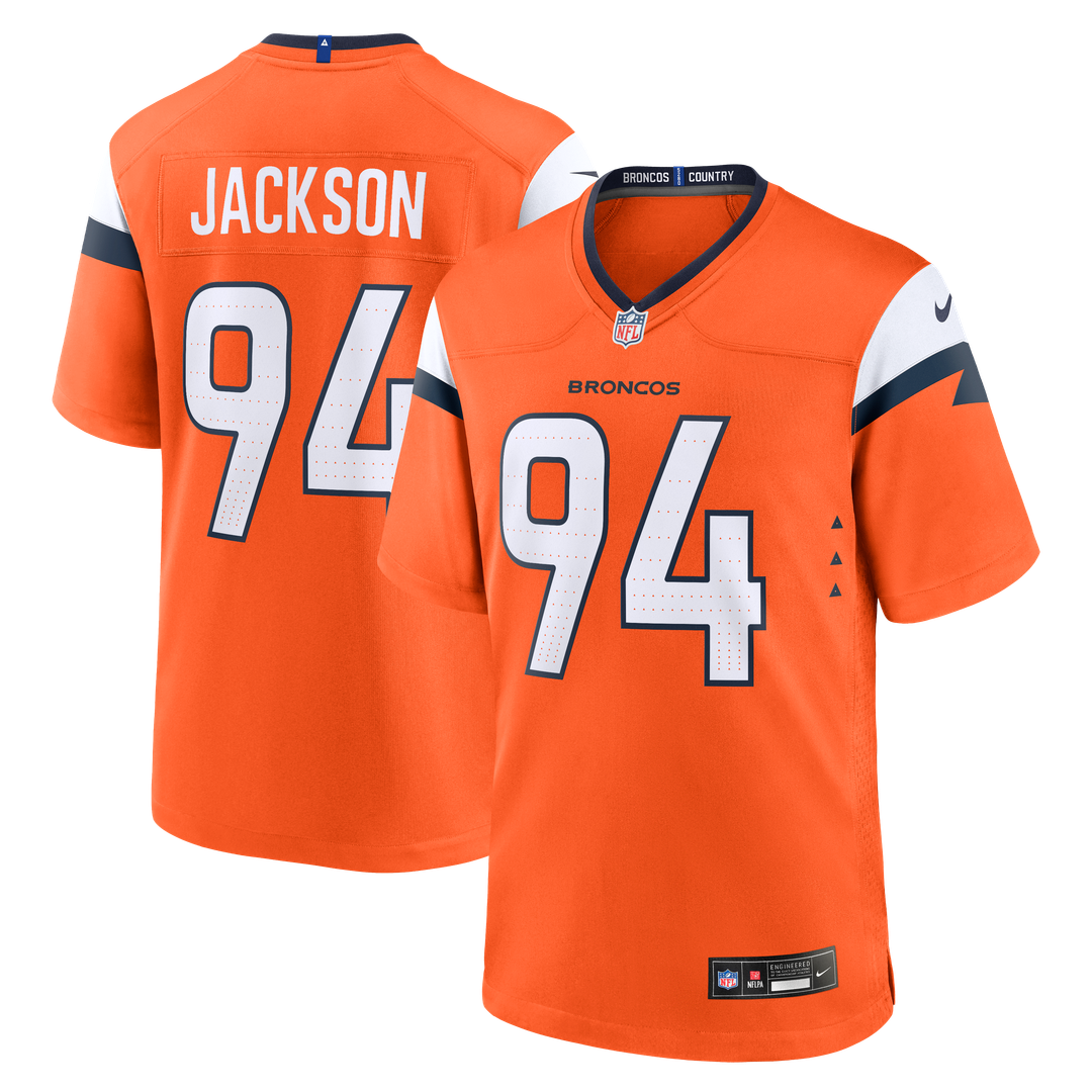Denver Broncos Jordan Jackson Nike Team Game Jersey - Orange