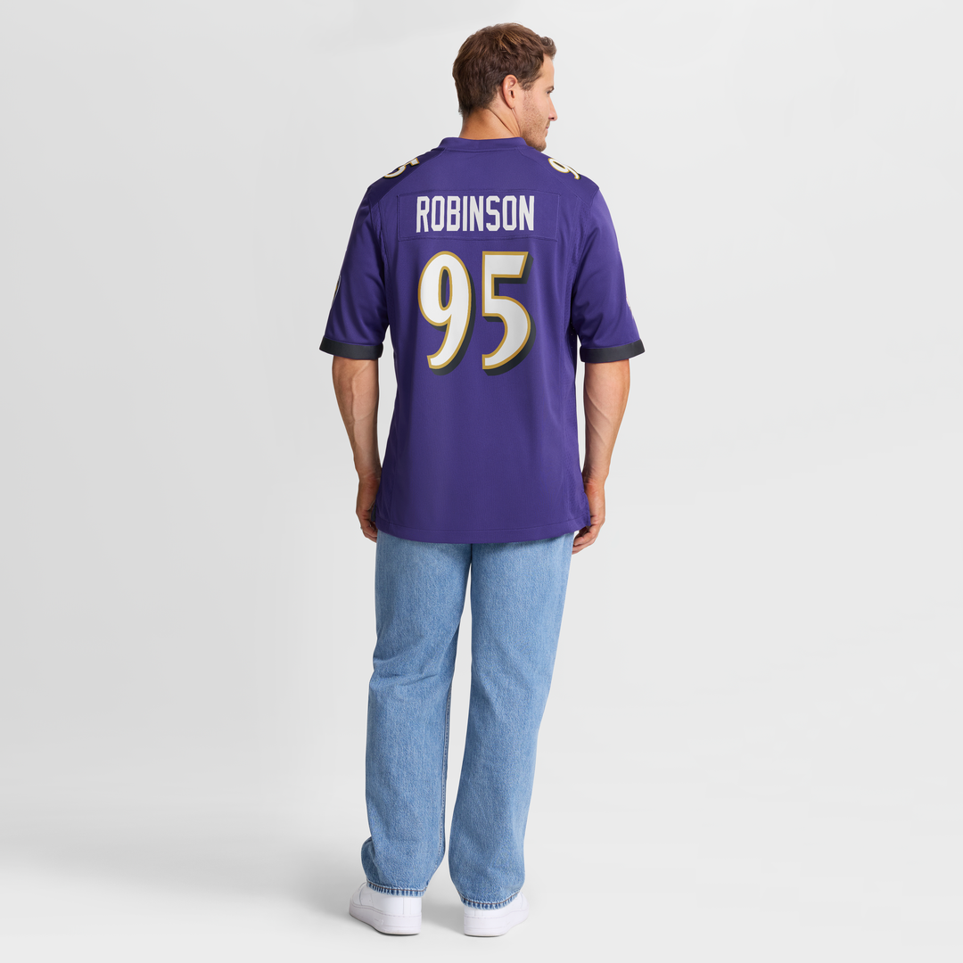 Baltimore Ravens Tavius Robinson Nike Team Game Jersey - Purple