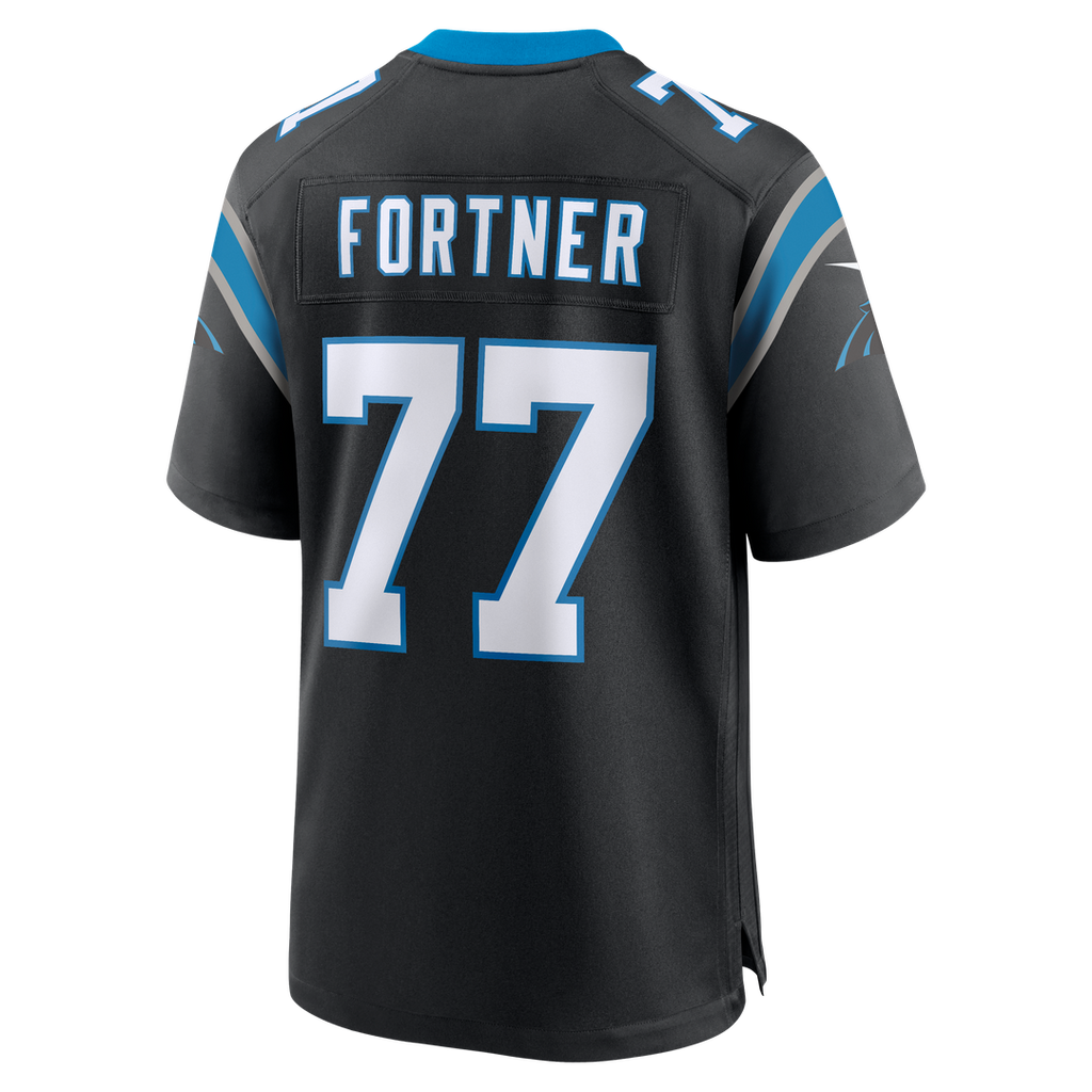Carolina Panthers Luke Fortner Nike Team Game Jersey - Black