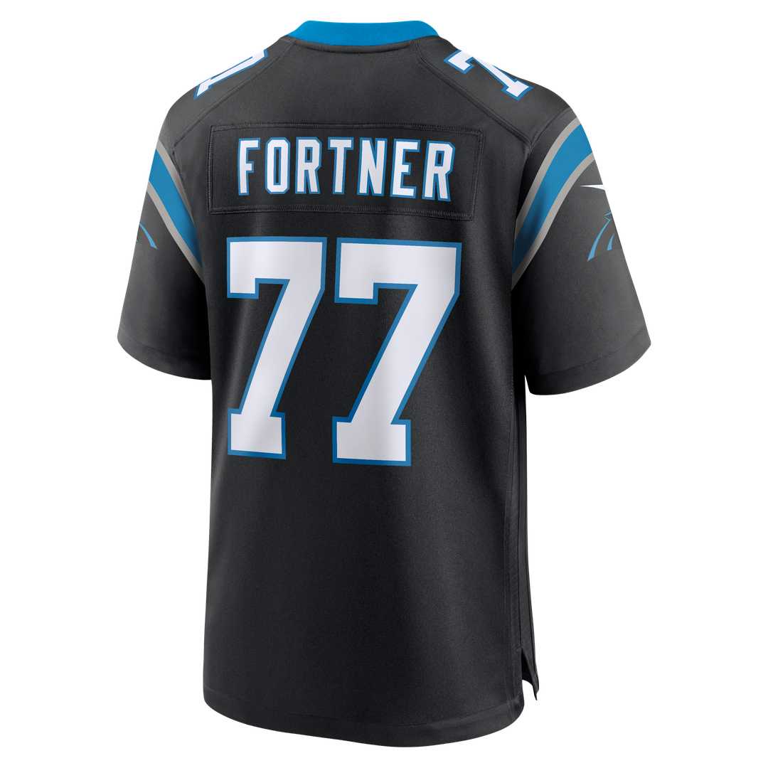 Carolina Panthers Luke Fortner Nike Team Game Jersey - Black