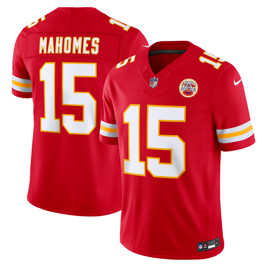 Kansas City Chiefs Patrick Mahomes Nike Vapor F.U.S.E. Stitched Limited Jersey - White