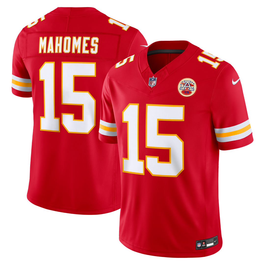Kansas City Chiefs Patrick Mahomes Nike Vapor F.U.S.E. Stitched Limited Jersey - White